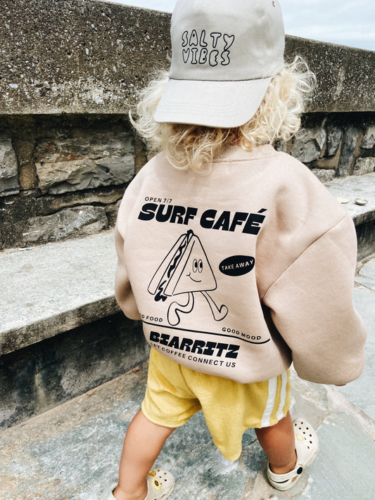 Sweat "Surf café" À Personnaliser - Beige Foncé