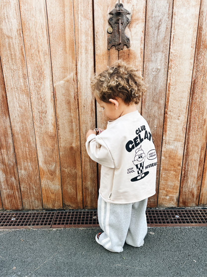 Sweat Léger "Gelato Club" - Avoine