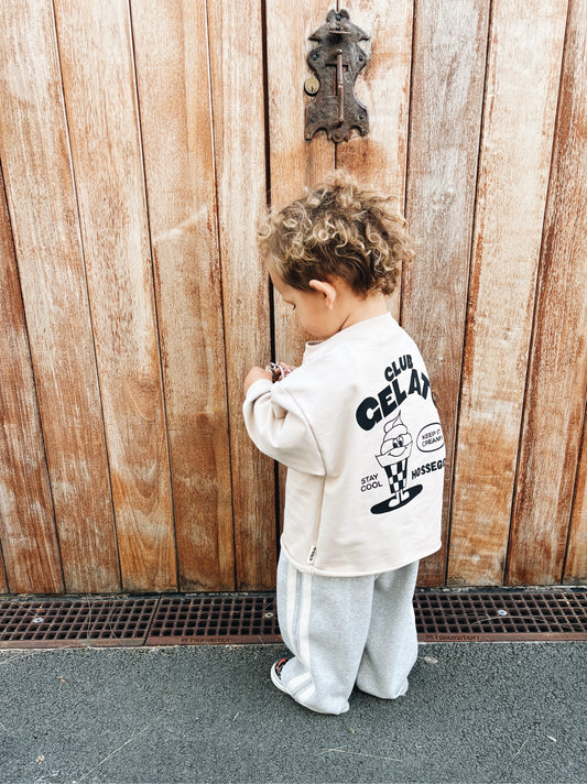 Sweat Léger "Gelato Club" - Avoine