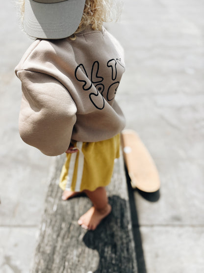 Sweat "Salty Vibes" - Beige Foncé