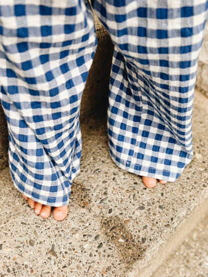 Pantalon Vichy Blue Royal