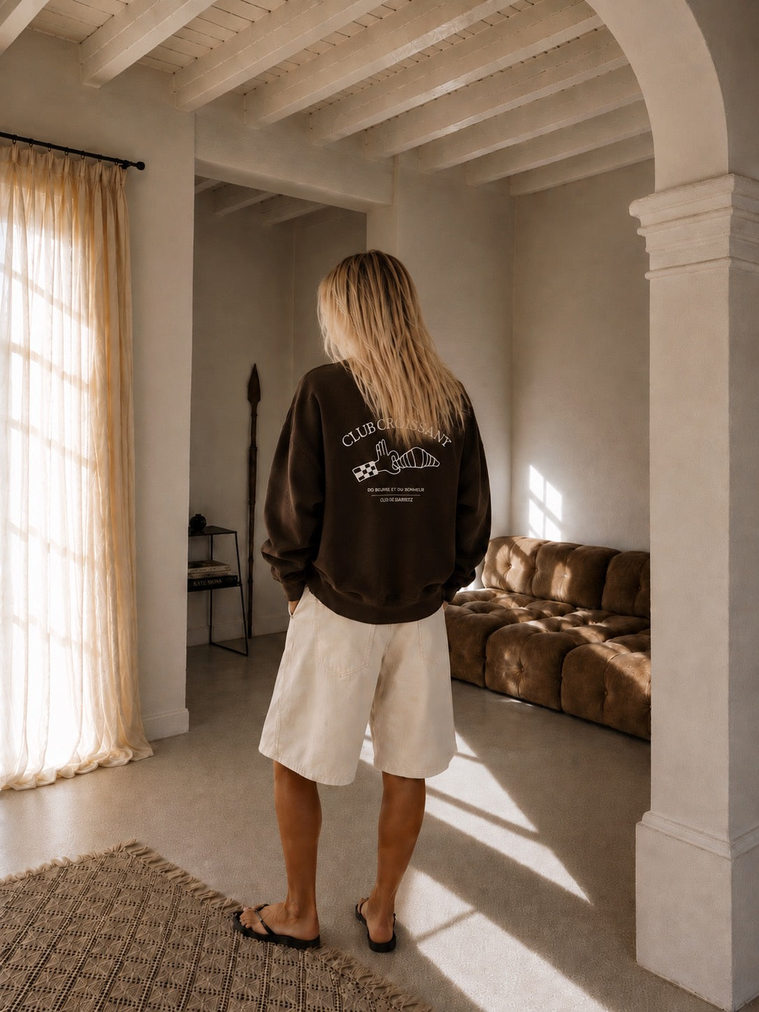 Sweat Adulte "Club Croissant" Chocolat Noir