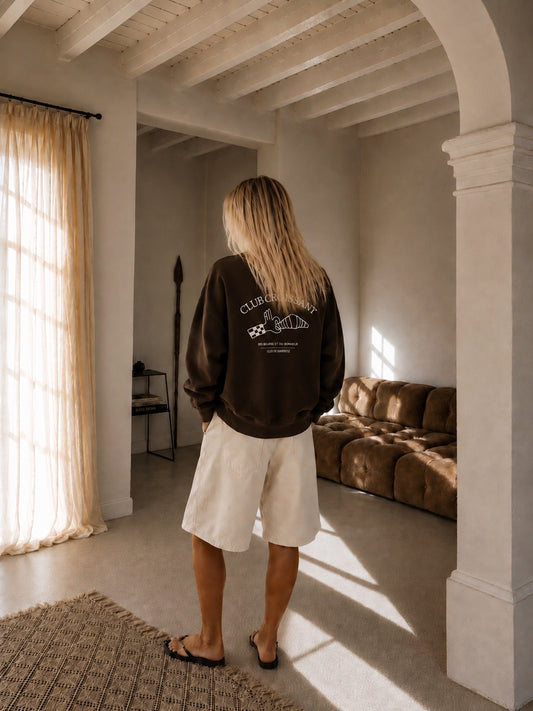 Sweat Adulte "Club Croissant" Chocolat Noir