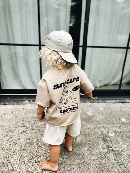 Short Éponge À Double Bande - Beige Clair