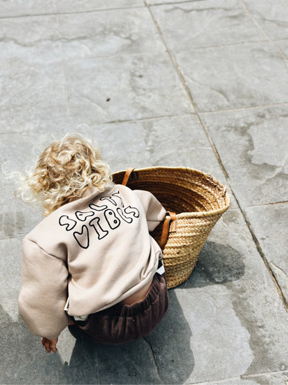 Sweat "Salty Vibes" - Beige Foncé