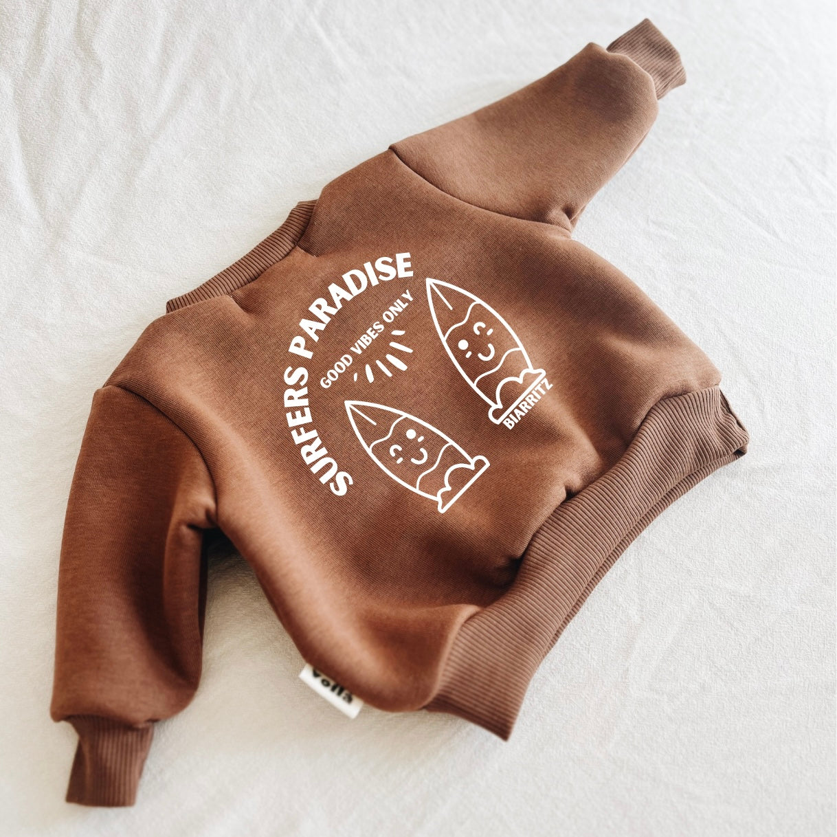 Sweat "Surfers paradise" À Personnaliser - Marron