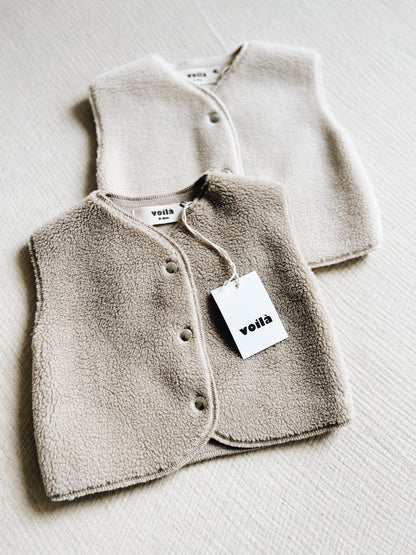 Gilet Teddy Crème – (Précommande, arrivée fin novembre)