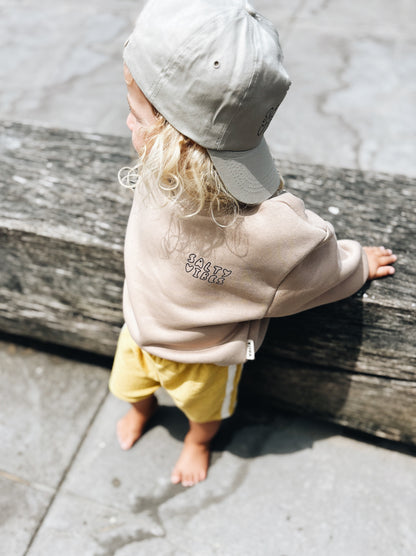 Sweat "Salty Vibes" - Beige Foncé