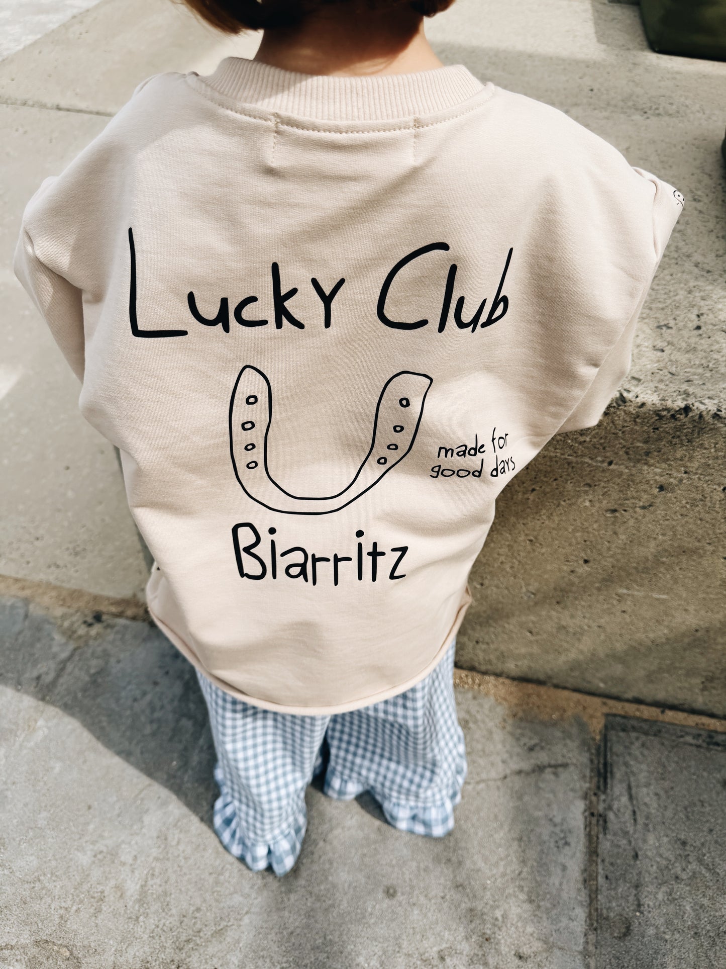 Sweat Léger "Lucky Club" - Avoine