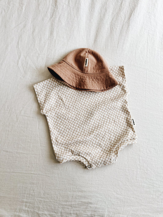 Combinaison Côtelé Damier Coton Bio