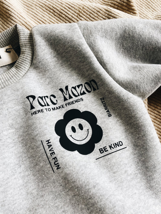 Sweat Gris Mélange "Parc Mazon"