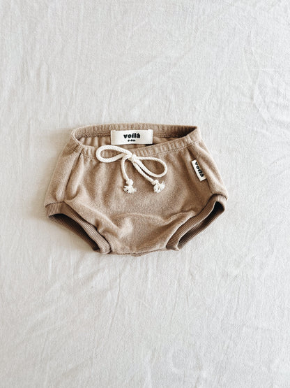 Short Éponge Beige Foncé