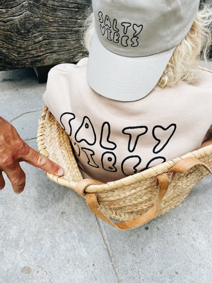 Sweat "Salty Vibes" - Beige Foncé