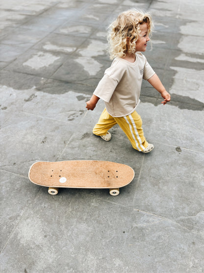 Pantalon Éponge À Double Bande - Jaune