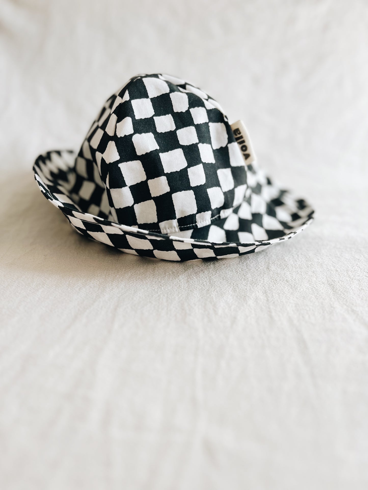 Blue Checkerboard Hat