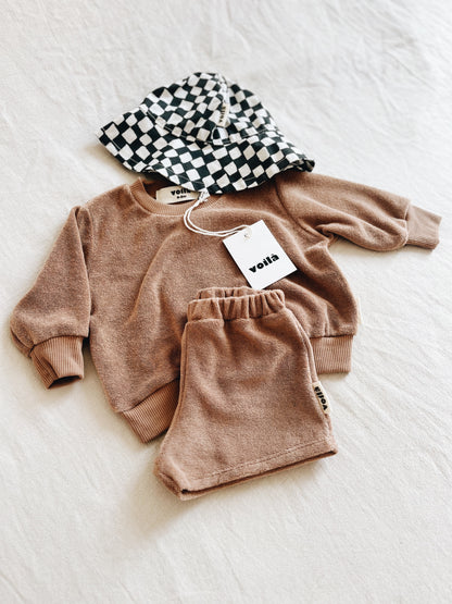 Short Loose Éponge Noisette