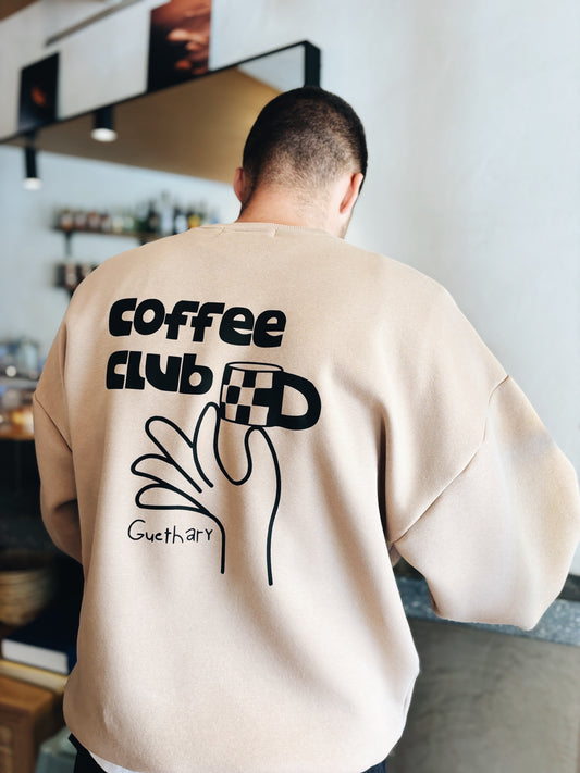 Sweat Adulte Homme "Coffee Club" À Personnaliser