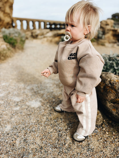 Sweat "Dulce Club Croissant" À Personnaliser - Beige Foncé