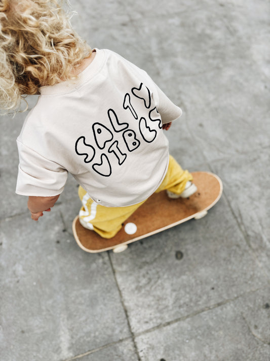 T-Shirt Oversize "Salty vibes" - Avoine