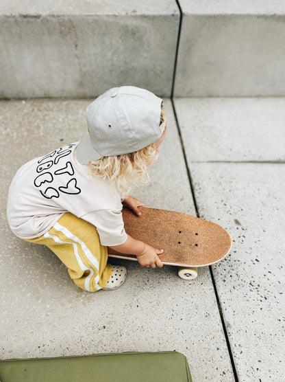 Pantalon Éponge À Double Bande - Jaune