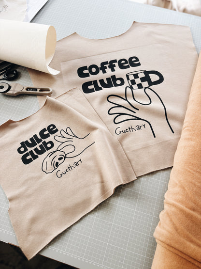 Sweat "Dulce Club" À Personnaliser - Beige Foncé