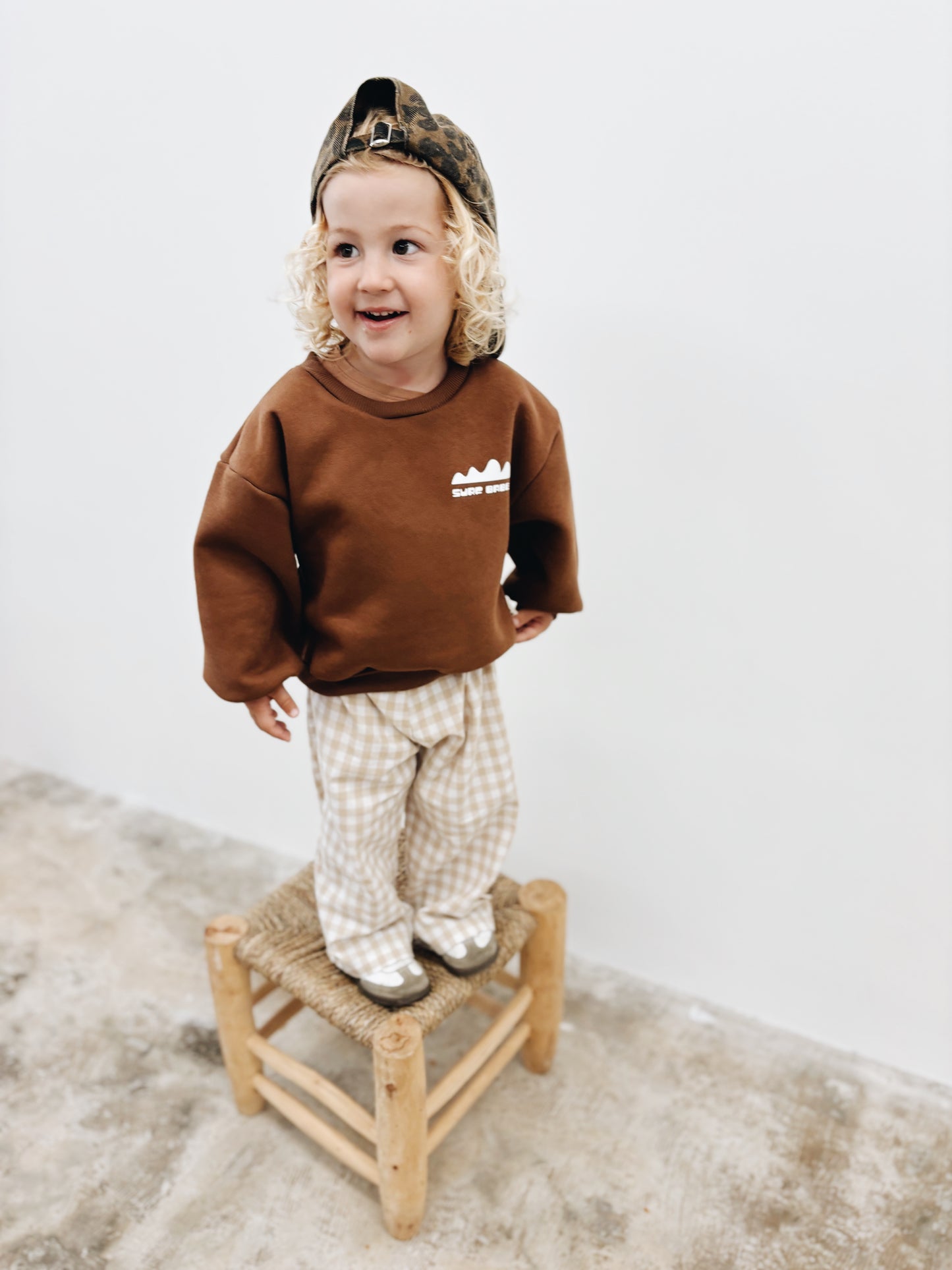 Sweat "Surf babe" - Marron