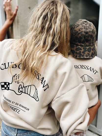 Sweat "Club croissant" À Personnaliser - Avoine