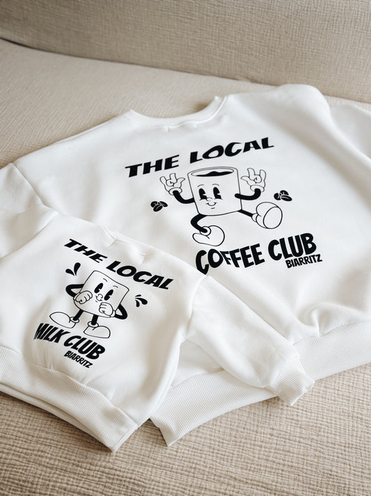 Sweat Femme "The coffee club" À Personnaliser