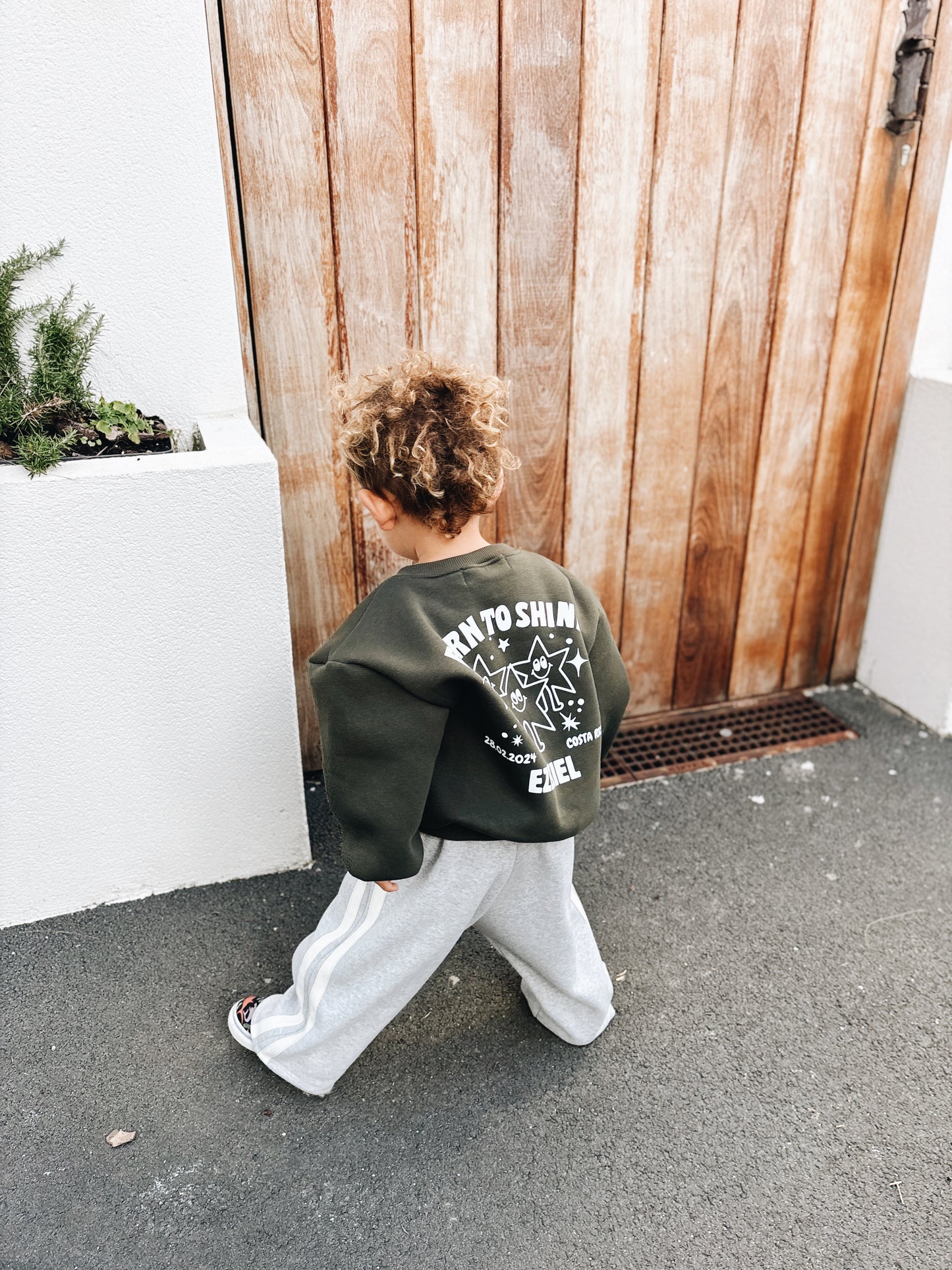 Pantalon Épais À Double Bande - Gris Chiné