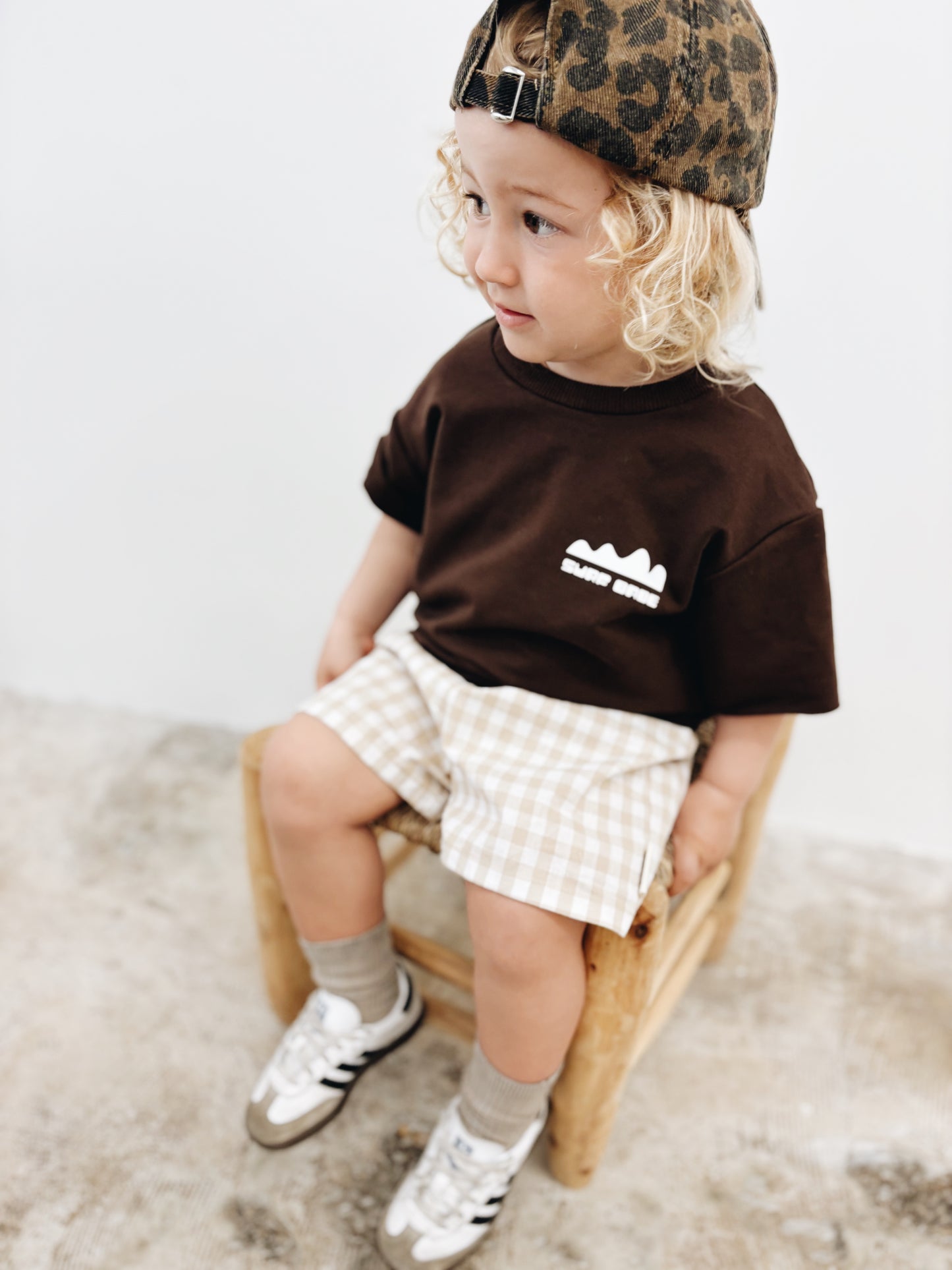 Short Vichy Beige