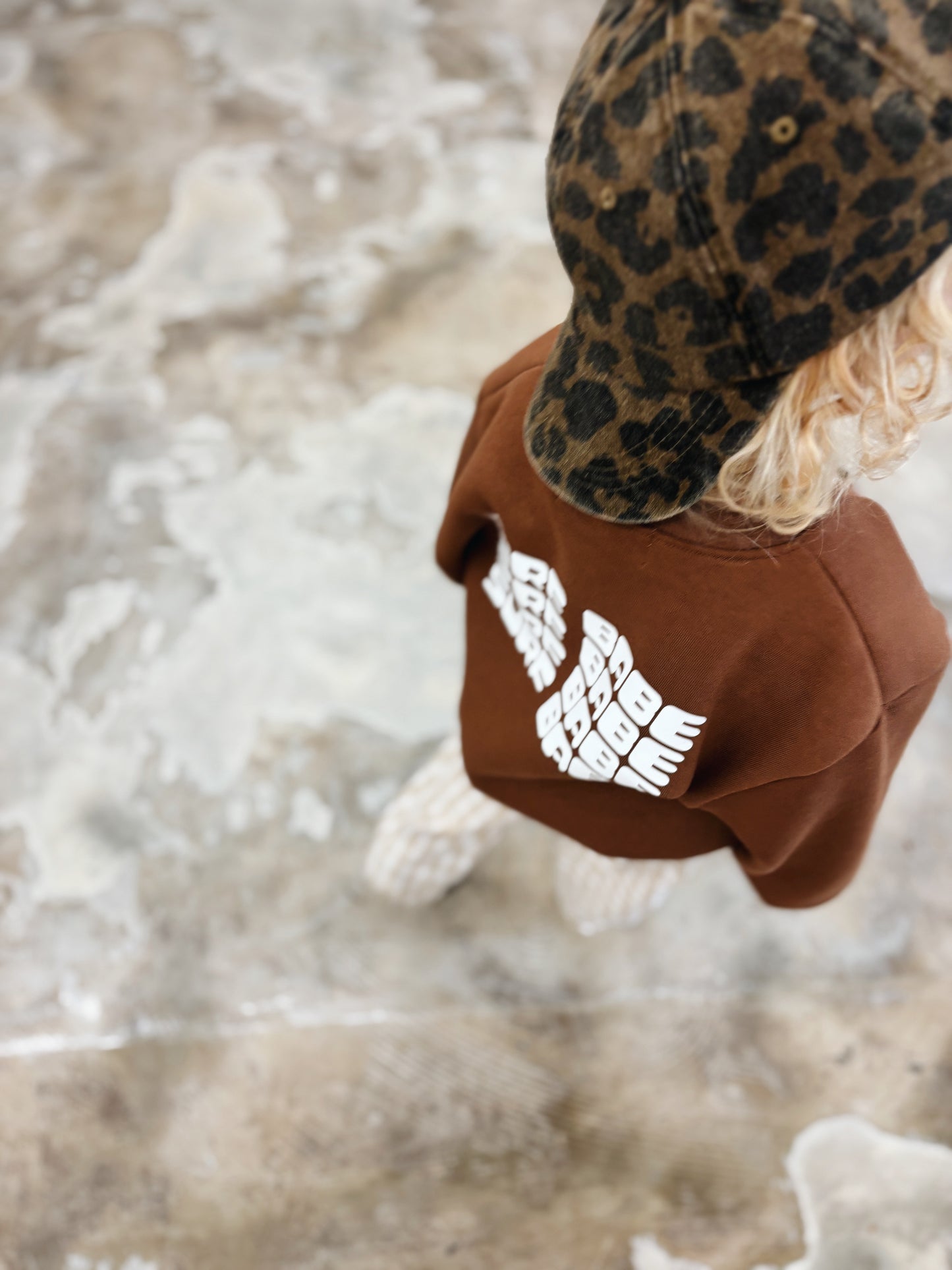 Sweat "Surf babe" - Marron