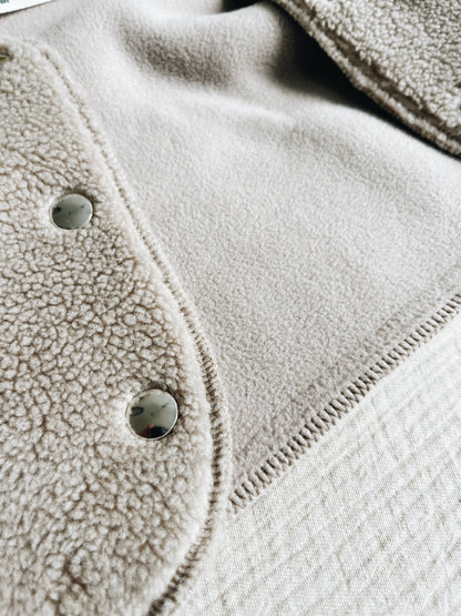 Gilet Teddy Beige Foncé - (Précommande, arrivée fin novembre)