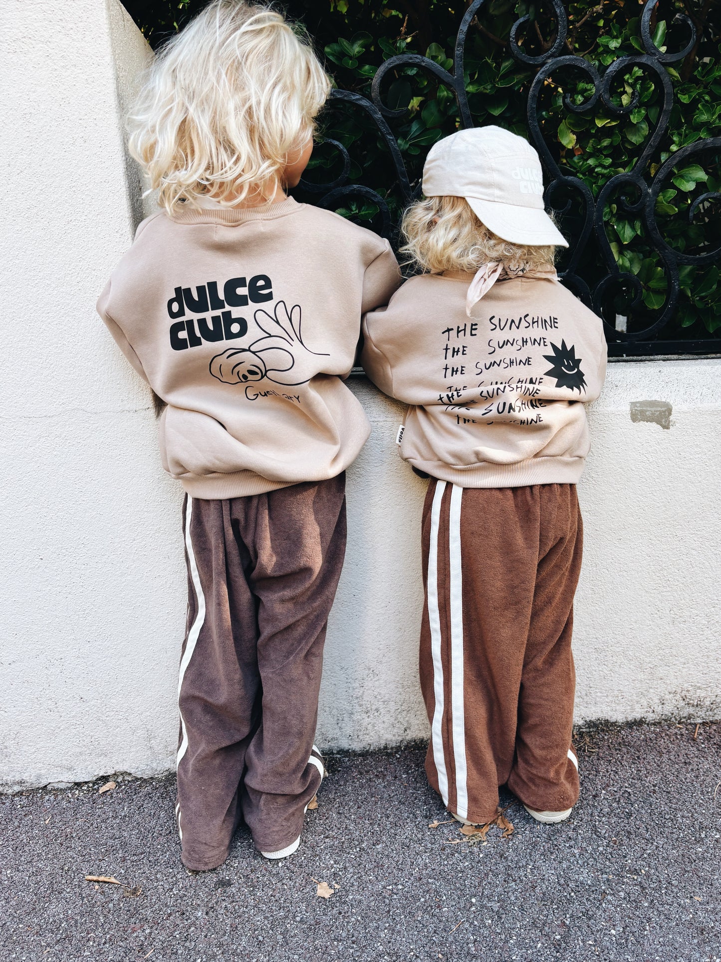 Sweat "Dulce Club" À Personnaliser - Beige Foncé