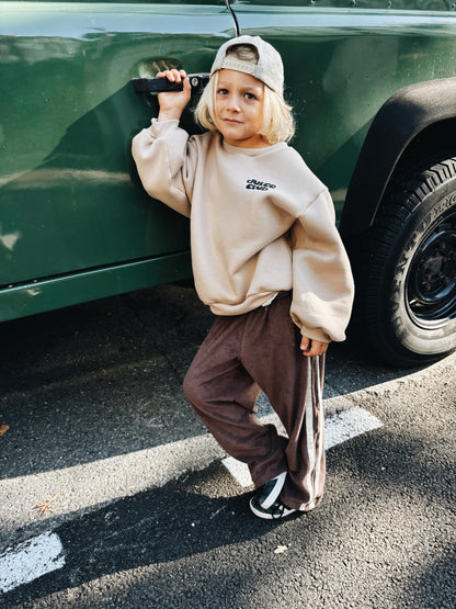 Sweat "Dulce Club" À Personnaliser - Beige Foncé