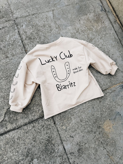 Sweat Léger "Lucky Club" - Avoine