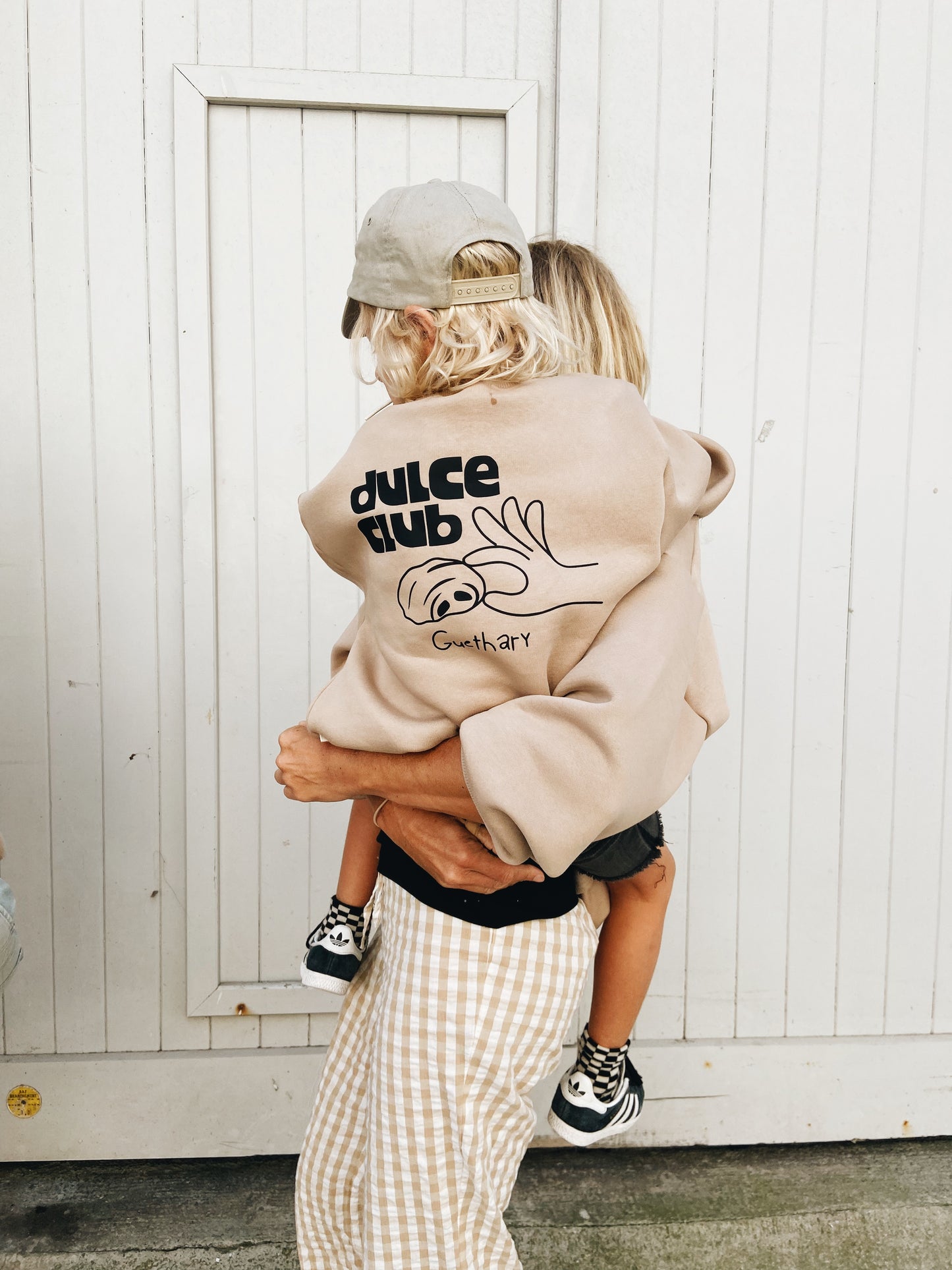 Sweat "Dulce Club" À Personnaliser - Beige Foncé