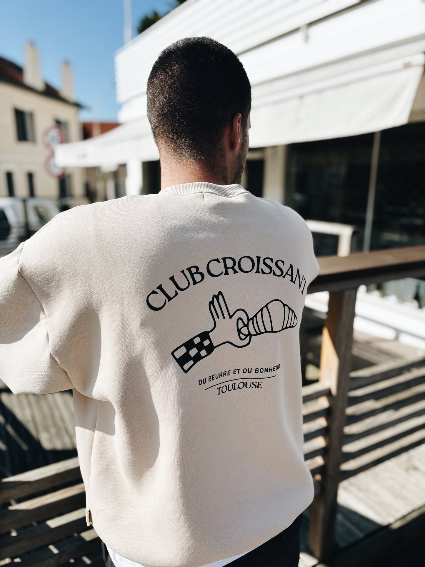 Sweat Adulte Homme "Club Croissant" À Personnaliser