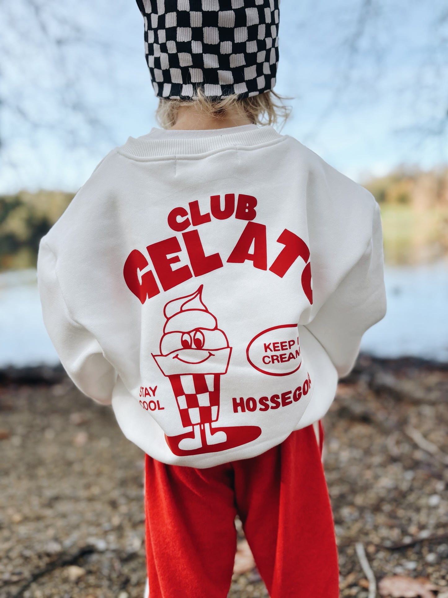 Sweat "Club Gelato" À Personnaliser - Ecru