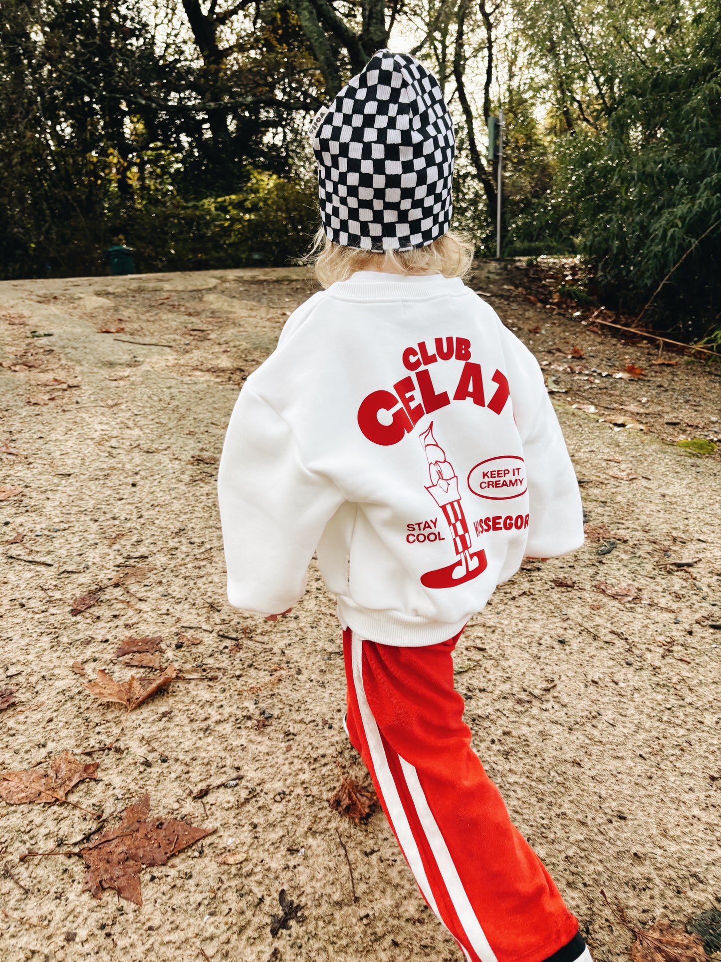 Sweat "Club Gelato" À Personnaliser - Ecru