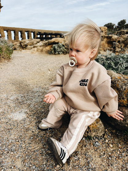 Sweat "Dulce Club Croissant" À Personnaliser - Beige Foncé