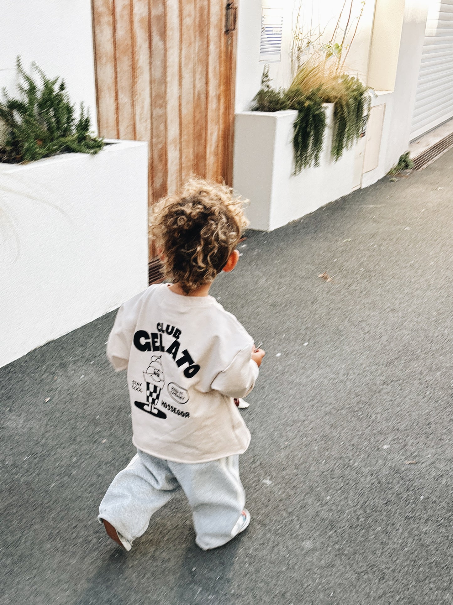 Sweat Léger "Gelato Club" - Avoine