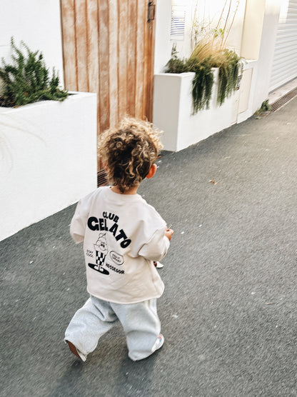 Sweat Léger "Gelato Club" - Avoine