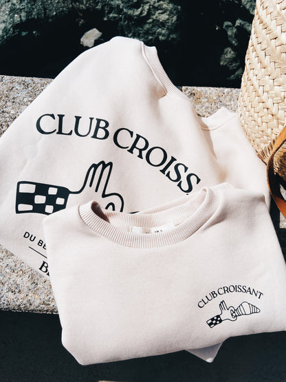Sweat Adulte "Club croissant" À Personnaliser