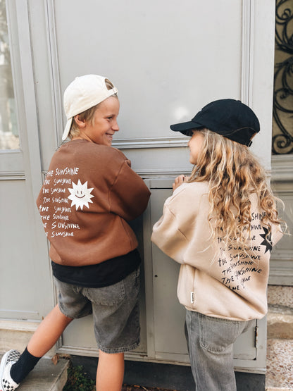 Sweat "The Sunshine" - Beige Foncé