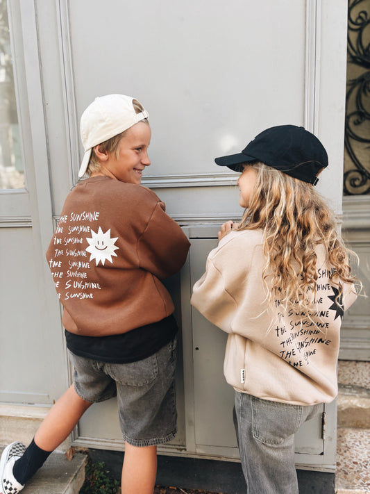 Sweat "The Sunshine" - Beige Foncé
