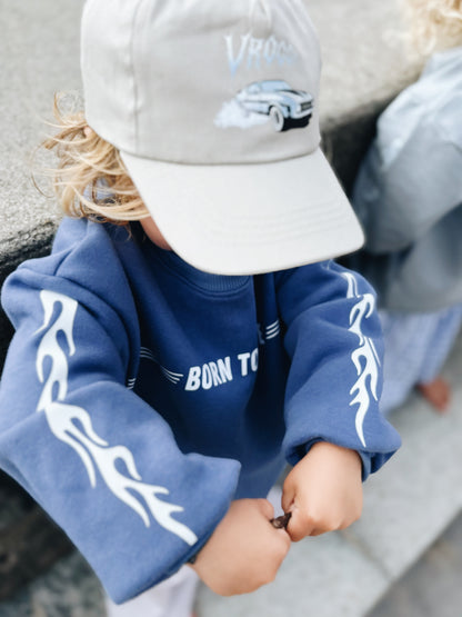 Sweat "Racing Team" À Personnaliser - Bleu Encre
