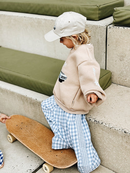 Sweat "Vrooom" - Beige Foncé
