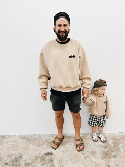 Sweat "Surf babe" - Beige foncé