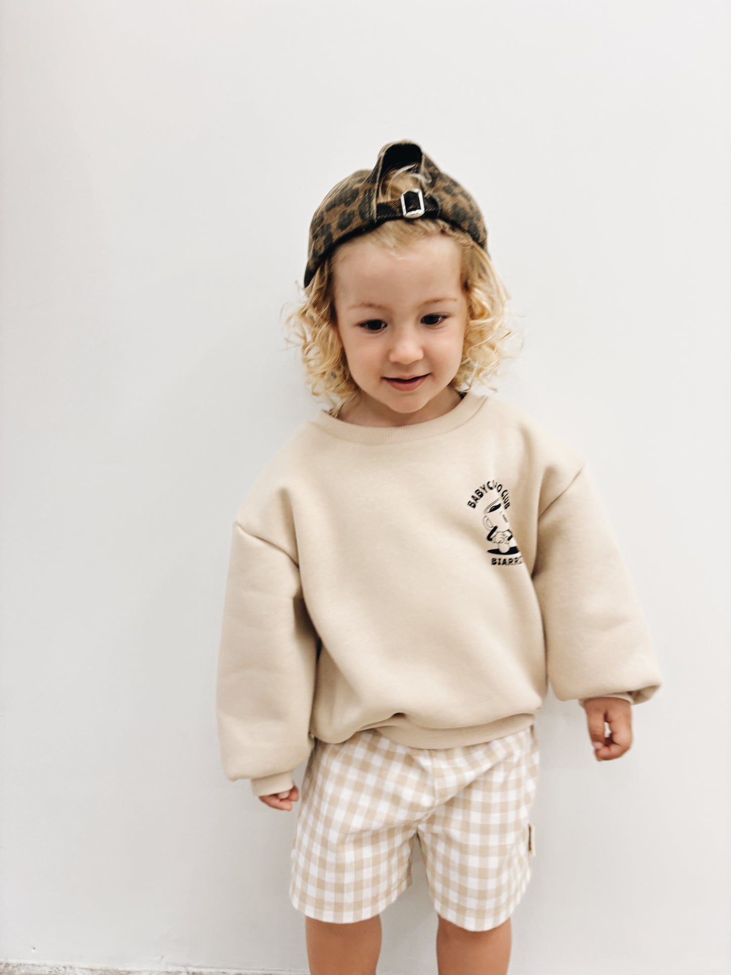 Sweat "Babyccino club" À Personnaliser - Avoine