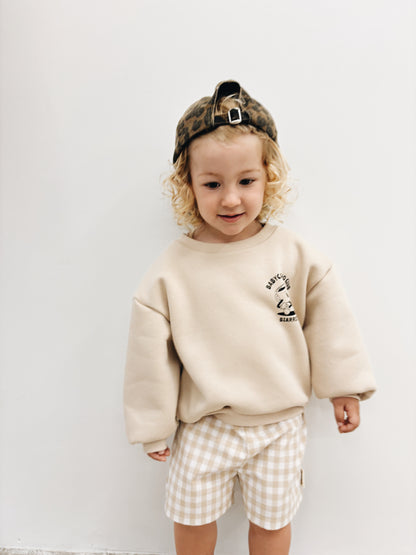 Short Vichy Beige